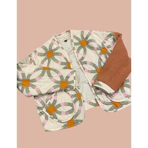 XS Upcycled Quilted Jacket | Boho Indie Maximalist Reworked and Recycled Fashion